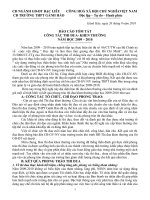 báo cáo tổng kết thi đua trong hội nghị CBCC năm 2010-2011