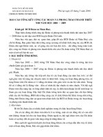 Báo cáo công tác đoàn