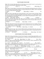 Bài tập ôn tập vật lý 10. Trắc nghiệm và tư luận