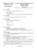 ĐỀ TUYỂN SINH 10 CHUYÊN TOÁN (08-09)