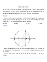 Câu sai trong đề thi môn vật lí CĐ 2009