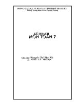 Kế hoạch Toán 7 (1)