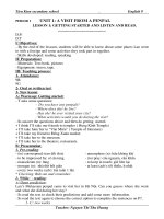 giao an anh 9 du- co bai nghe