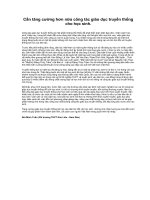 TĂNG CƯỜNG GD TRUYỀN THỐNG CHO HS