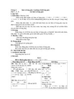 DAI SO 11 NANG CAO - CHUONG I