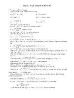 chủ đề cực trị của hàm số