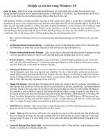 10 dịch vụ nên tắt trong Window XP