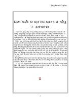 SKKN Phát triển tù một bài toán tính tổng