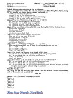 Đề KSCL tháng 1 và 2 + Đáp án