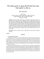 Thế chấp quyền sử dụng đất để đảm bảo thực  hiện nghĩa vụ dân sự