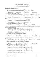 Đề Kiểm tra Đại số 11 - Chương 1