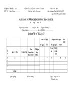 Các biểu mẫu giải quyết CĐ BHXH