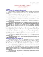 CHUẨN KIẾN THỨC KỸ NĂNG TOÁN 4