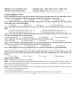 Kiểm tra 1 tiết HKII Vật Lý có đáp án