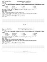 test 15'''' for the 10 form(2nd term)