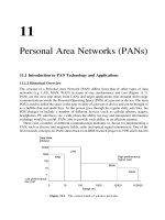 Personal Area Networks (PANs)