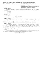 KSCL toán 6, vào lớp chọn 09-10