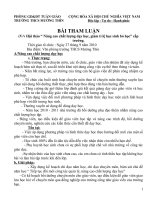 HỘI THẢO NÂNG CAO CHẤT LƯỢNG DẠY HỌC NGOÃN TUẦN GIÁO