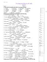 TUYỂN TẬP ĐỀ KT 45'''' ANH 9 LẦN 1 HAY 2010