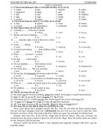 ĐỀ KIỂM TRA LỚP 8 THEO UNIT 4 NĂM HỌC 2010 - 2011