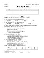 Đề kiểm tra 15 phút lân 1 - Dương