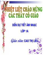 ÂM NHẠC : QUẢ - LỚP 1