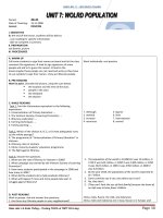 Unit 7 (period 40-45)