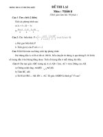 ĐỀ THI LẠI TOÁN 8 HÈ 2009