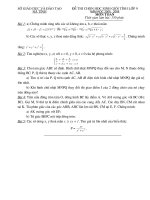 Đề thi HSG tỉnh năm học 2005 - 2006