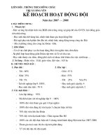 Kế hoạch công tác Đội TNTPHCM