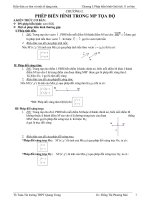 CHƯƠNG I (HH): Phép biến hình