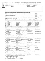 KSCL GHK1 TIENG ANH 9(ĐA-MA TRAN)