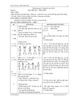 Giáo án Thể dục 1, HK2 CKTKN