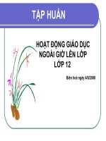 Tập huấn HD9NGLL - Bài giảng