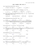 Trắc nghiệm Toán 12