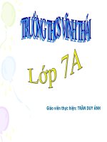 Bảng tần số các giá trị của dấu hiệu