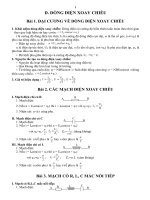 Lý thuyết: Dòng điện xoay chiều