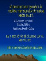 Một số vấn đề của châu Mỹ LaTinh