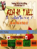 Chủ điểm tháng 11.TÔN SƯ TRỌNG ĐẠO