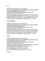 Các loại code trang trí