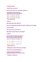 bí quyết hoc nhanh công thức lượng giác