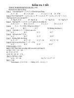 KT 1 tiết Số học 6 kì 1 có ma trận