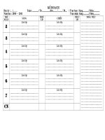 MẪU KẾ HOẠCH TUẦN