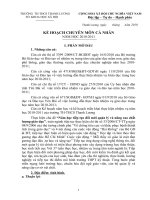 Kế hoạch cá nhân NV 6,7,8,9 2010