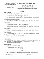 Đề thi chuyen đề 12 lần 1