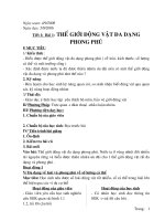 GIÁO ÁN SINH HỌC 8 CHUẨN