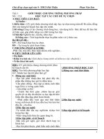 Giáo án tự chọn Ngữ văn 9. 2010-2011