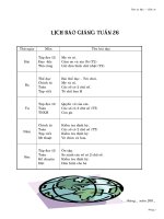 Giáo án lớp 1 tuần 26