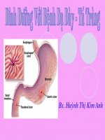 Dinh dưỡng với bệnh loét dạ dày