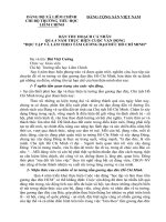 bản thu hoạch các nhân